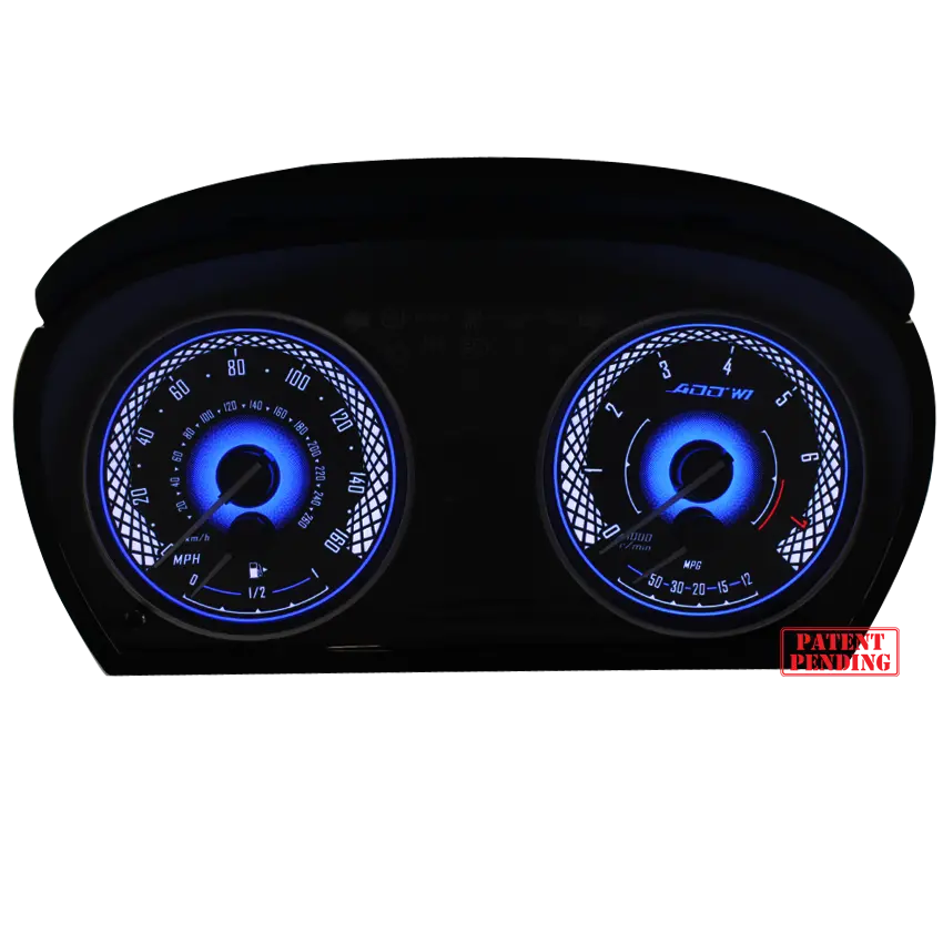Add W1 Bmw Overlay Face Gauge E90 E91 E92 X1 2007-2015 323I 323 328I 328 - 3D Illusions 1