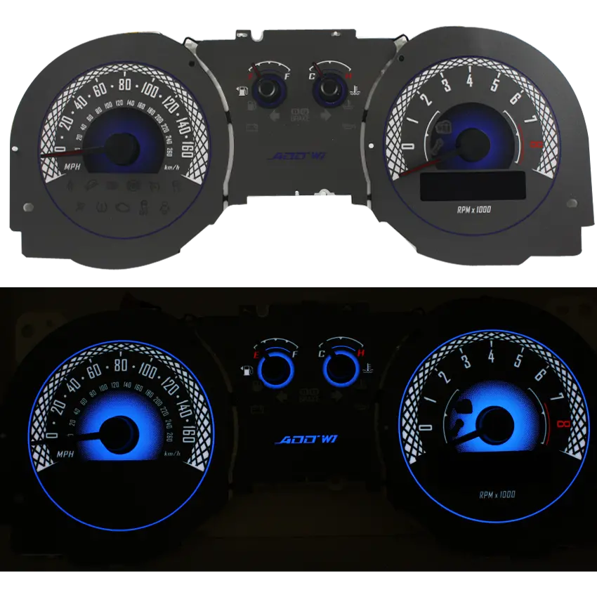 Add W1 Ford Mustang Overlay Face Gauge 2013-2014  - 3D Illusions 1