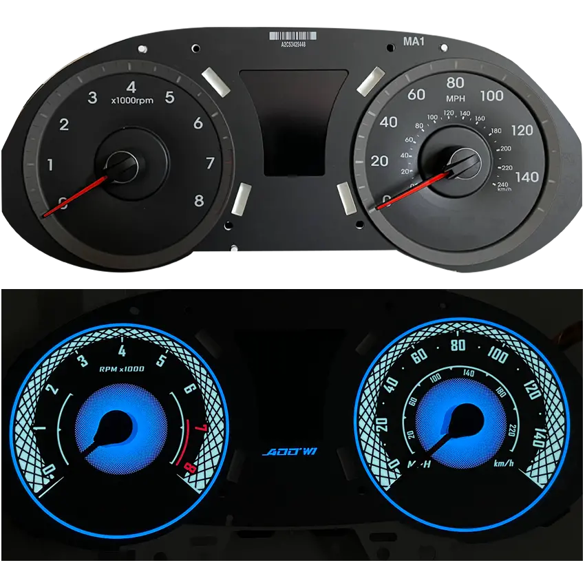 Add W1 Hyundai Veloster  Overlay Face Gauge 2012-2015 - 3D Illusions 1
