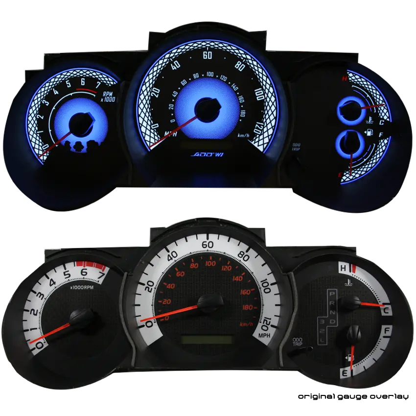 Add W1 Toyota Tacoma Overlay Face Gauge 2005-2015 Auto - 3D Illusions 1