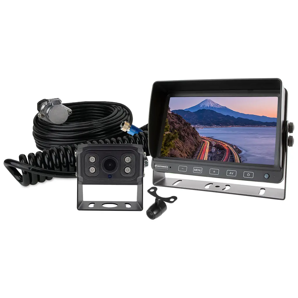 Autobacs Hd7130ck - 7 Inch 2 Camera Caravan Kit 1