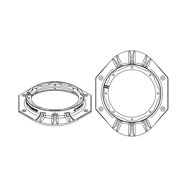 Helix Cfmk165 For.4 (Fdm) Flexmount165 Adaptor Ring Kit | 6.5" Midbass Adapter 1
