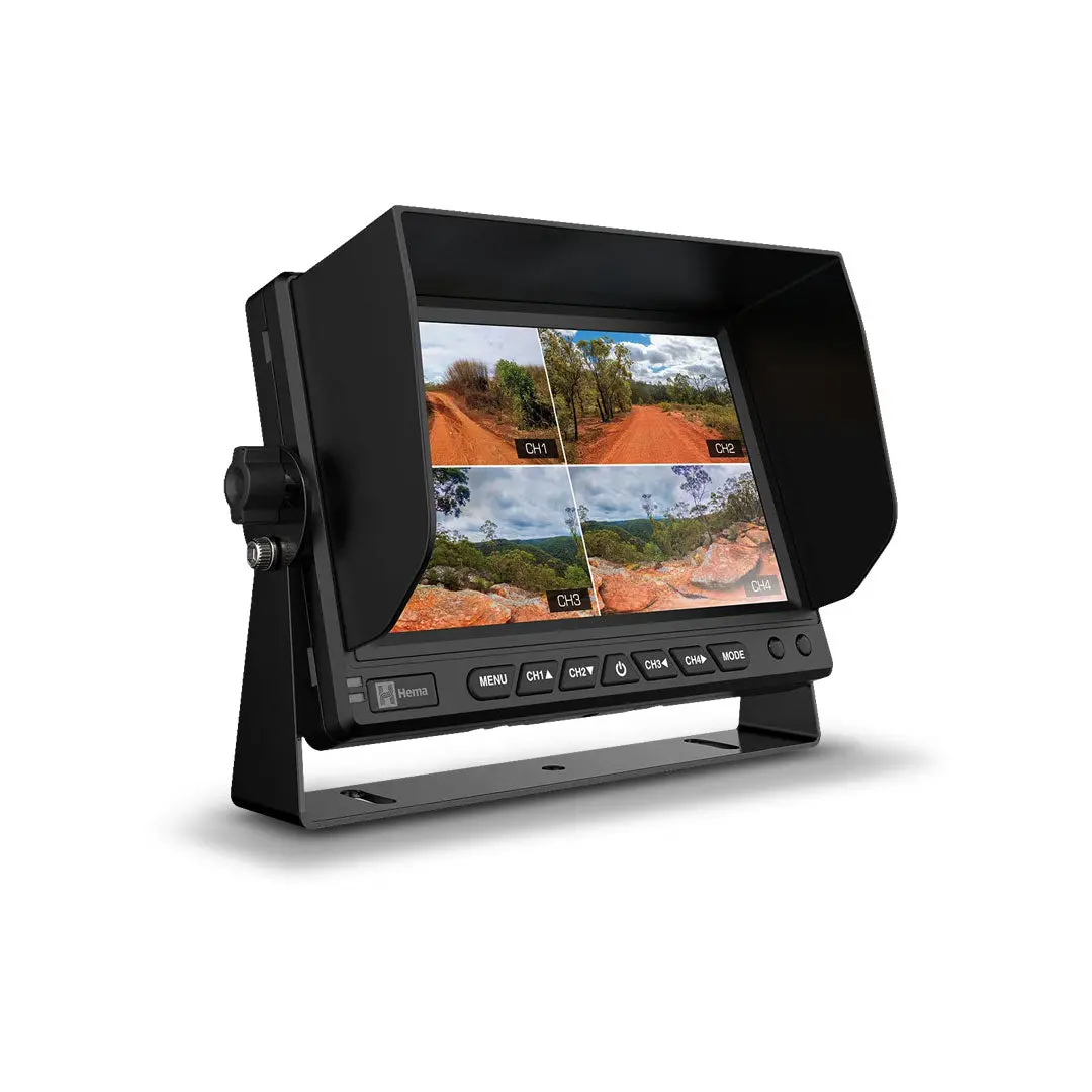 Hema Hm-Mnt 4-Channel Ahd Quad Display Touchscreen Reversing Monitor 2