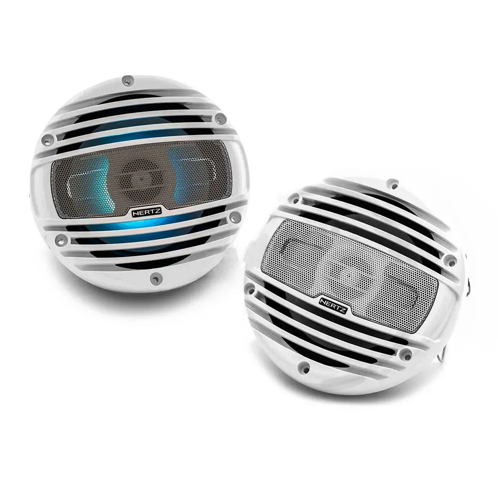 Hertz Hmx 6.5 Ld 6.5" 150W 2-Way Marine Coaxial Speakers With Rgb Led Lighting 1