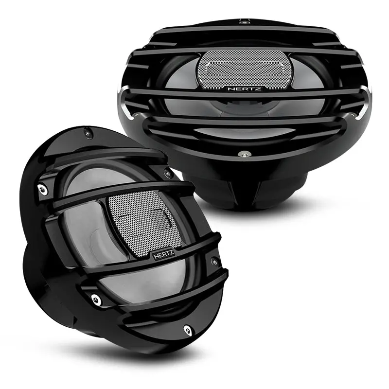 Hertz Hmx 6.5 S Powersport 6.5" 2-Way Black Coaxial Speaker - Pair 1