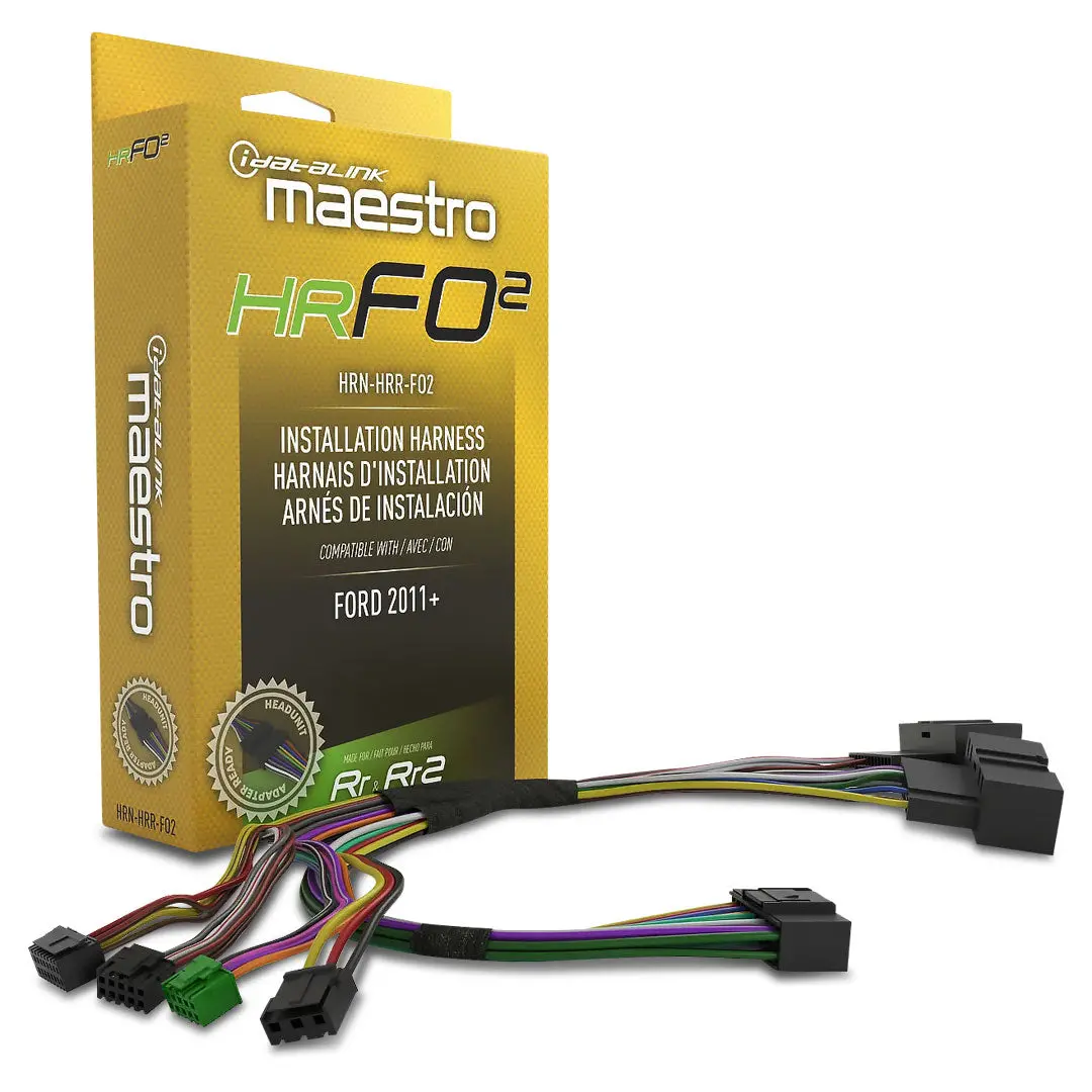 Idatalink Maestro Hrn-Hrr-Fo2 | Plug-N'-Play T-Harness | For Fo2 Ford Vehicles With Hu Connectors 1