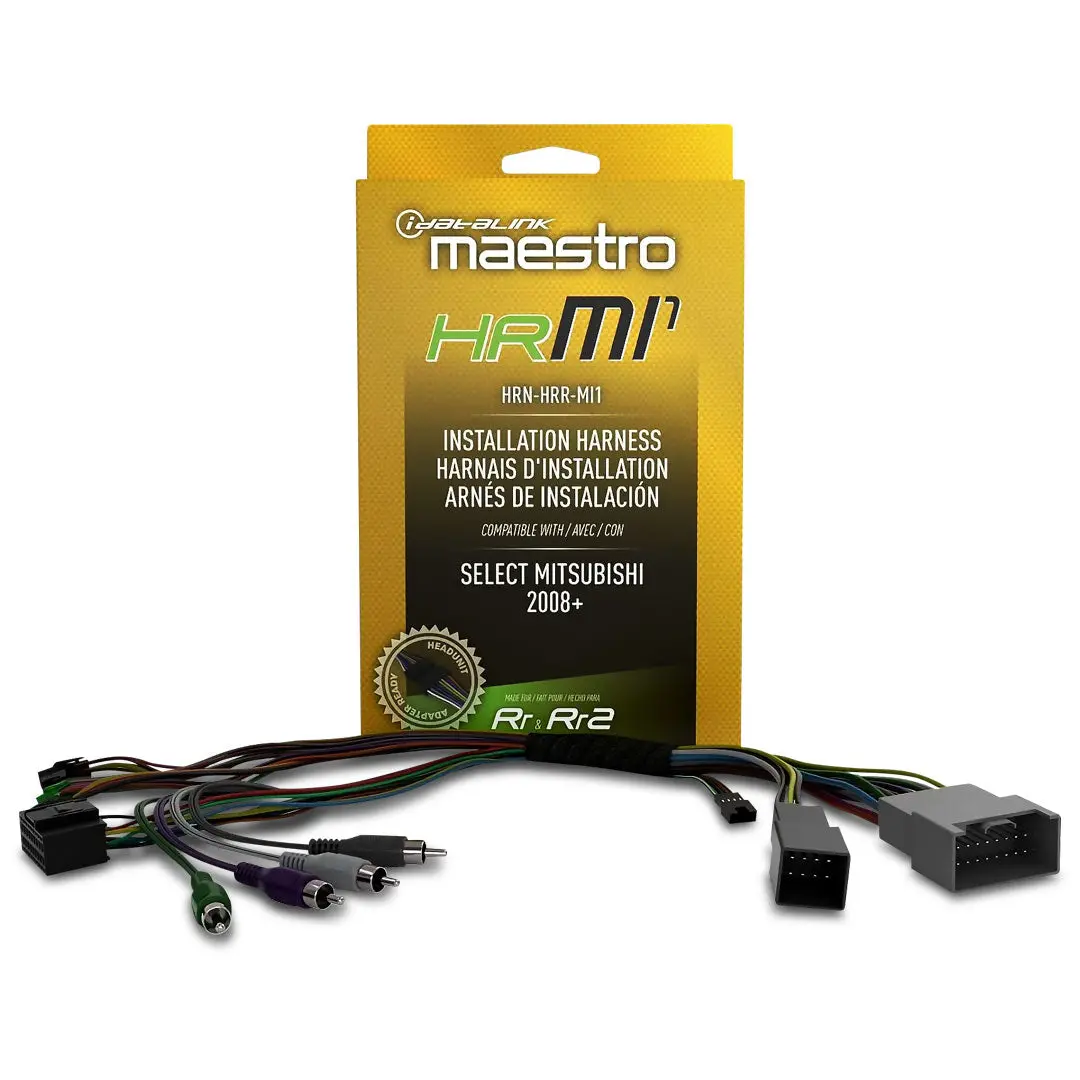 Idatalink Maestro Hrn-Hrr-Mi1 | Plug-N'-Play T-Harness | For Mitsubishi Vehicles 1
