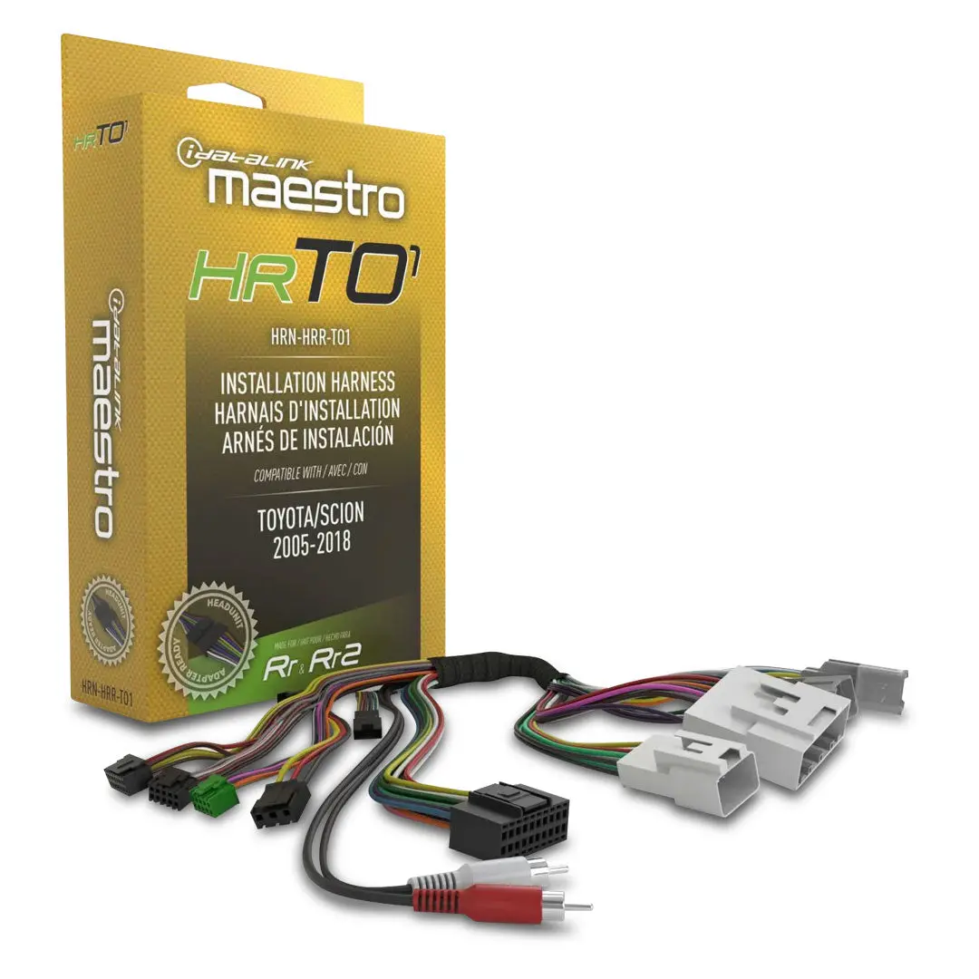 Idatalink Maestro Hrn-Hrr-To1 Plug-N'-Play T-Harness Suit Toyota/Scion 2005 - 2018 (Hrto1) 1