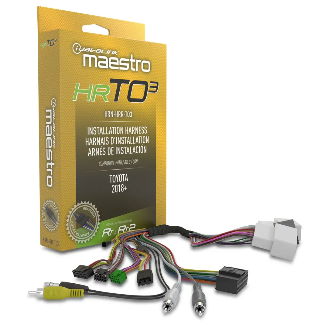 Idatalink Maestro Hrn-Hrr-To3 Plug-N'-Play T-Harness For To3 Toyota Vehicles With Hu Connectors (Hrto3) 1