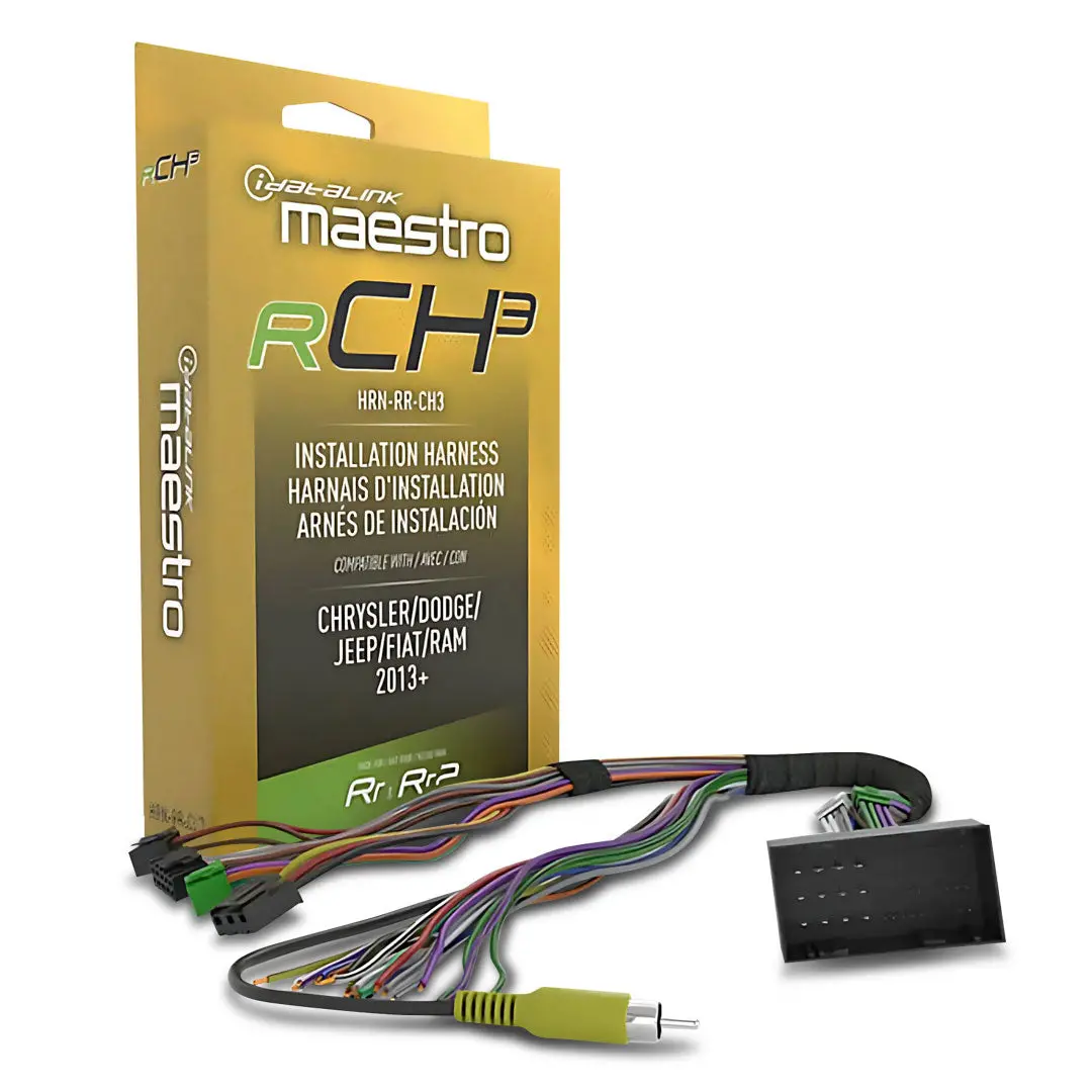 Idatalink Maestro Hrn-Rr-Ch3 | Plug-N'-Play T-Harness | For Ch3 Chrysler, Dodge, Jeep Vehicles 1