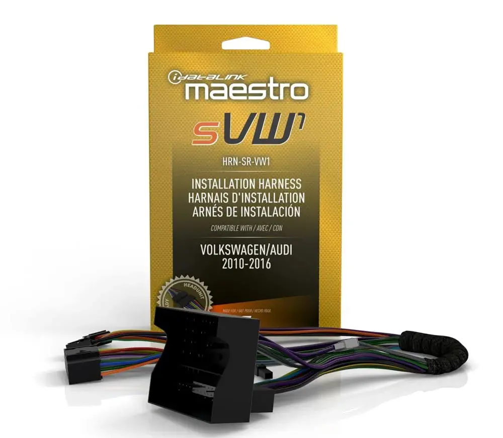 Idatalink Maestro Hrn-Sr-Vw1 | Msr Vw1 Plug And Play T-Harness | For Select Vw Vehicles 2002> 1