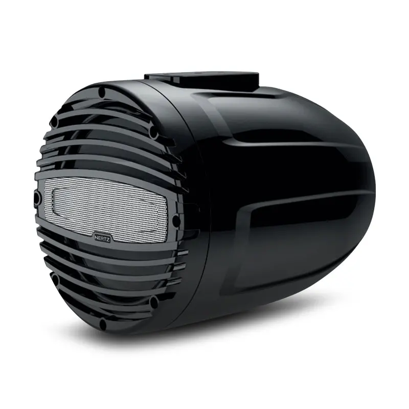 Hertz Htx 8 M-Fl-C 8" 200W Flat Black 2-Way Coaxial Tower Marine Speaker - Single 1