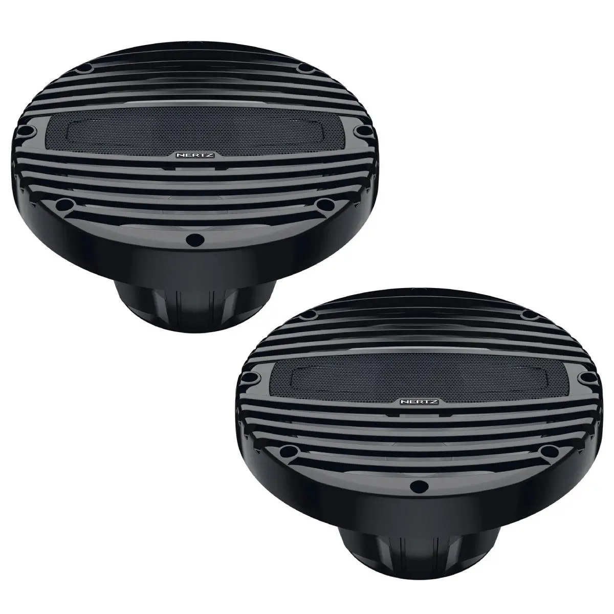 Hertz Hmx8tc Marine 8" 2-Way Total Charcoal Coaxial Speaker - Pair (Hmx 8 Tc) 1