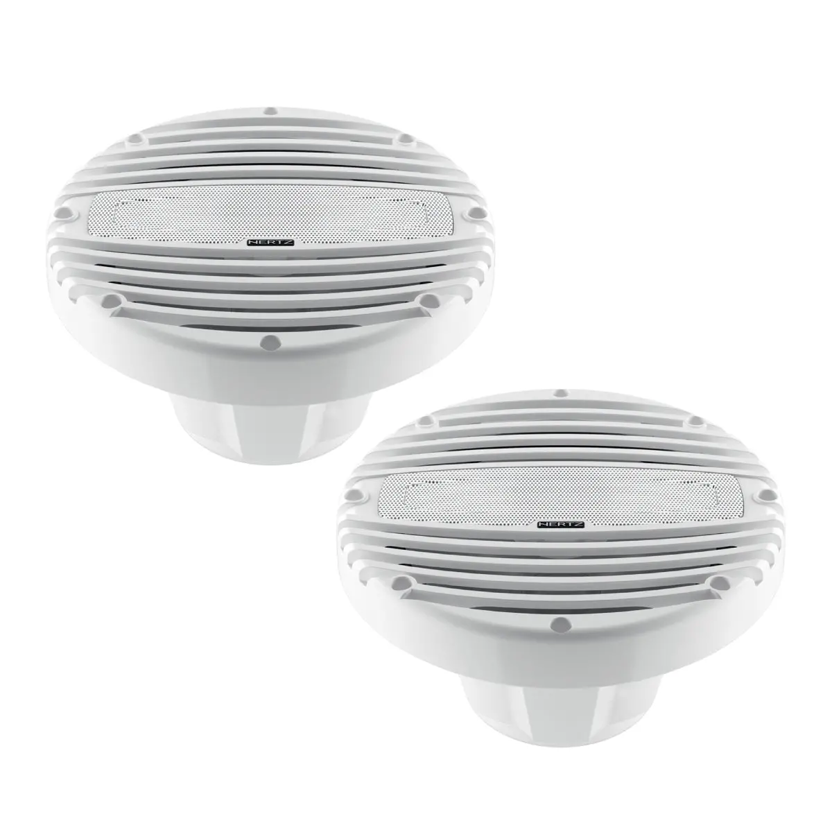 Hertz Hmx 8 Tw 8" 200W 2-Way Total White Marine Coaxial Speaker - Pair 1