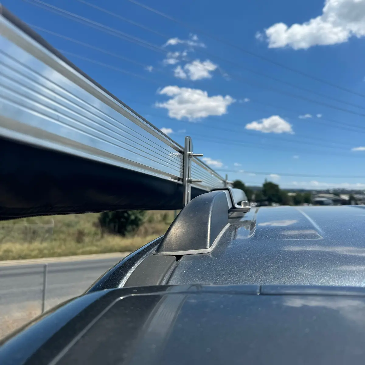 Gmf4x4 Aw-030-Tall Ford Ranger Wildtrak Px 2011-2022.5 Roof Rail Awning Bracket Pair 1