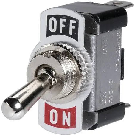 Narva 60060Bl Metal Toggle Switch Off/On Spst (Contacts Rated 20A At 12V) 1