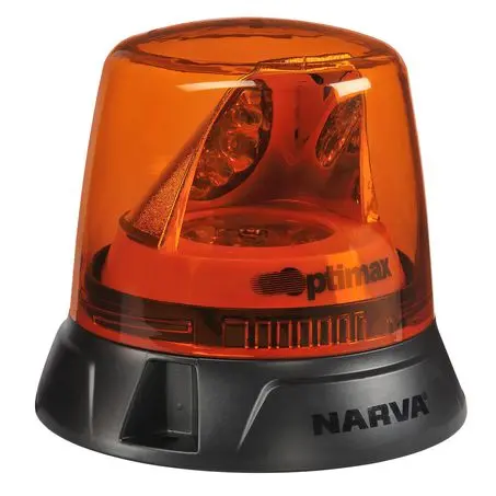 Narva 85660A 12/24V Amber Led Optimax Beacon - Flange Base 1