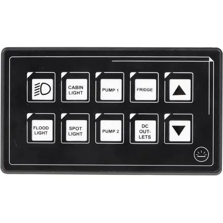 Drivetech4x4 Dt-Swp10 10-Way Touch Switch Panel With Bluetooth Control 1