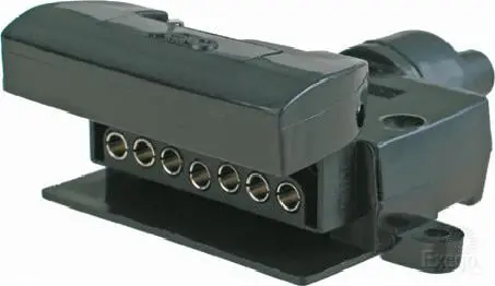 Oex Acx2805 Trailer Socket 7 Pin Flat, Plastic 1