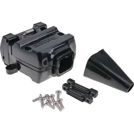 Oex Acx2811 Trailer Socket 12 Pin Flat - Plastic 1