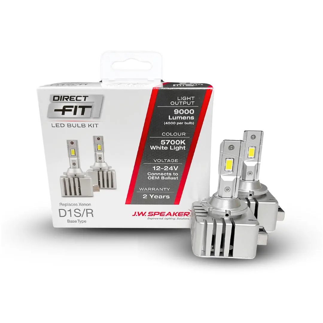 J.W. Speaker Led Headlight Kit | 5700K D1s/D1r 12/24V Replacement | 999000D1 1