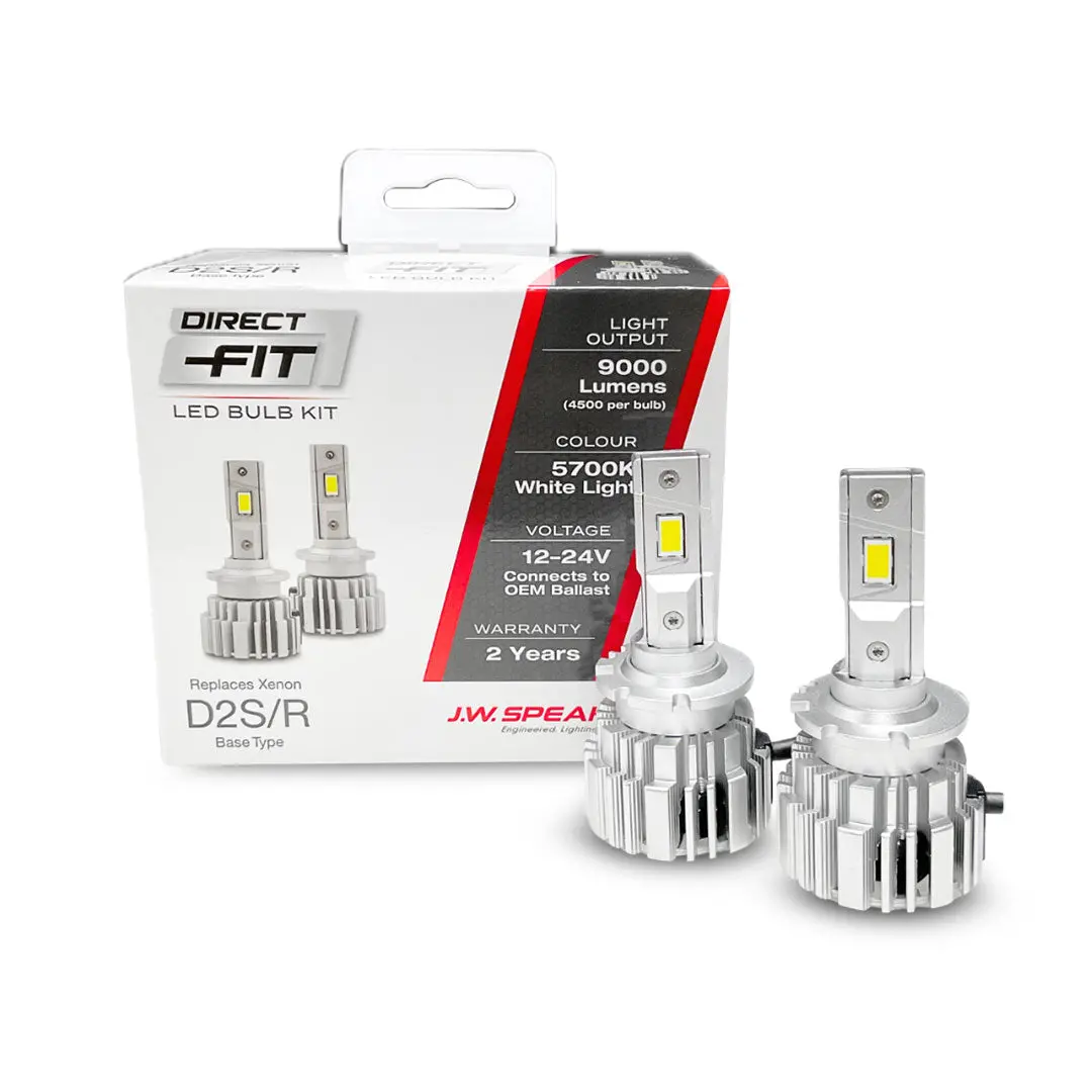 J.W. Speaker Led Headlight Kit | 5700K D2s/D2r 12/24V Replacement | 999000D2 1