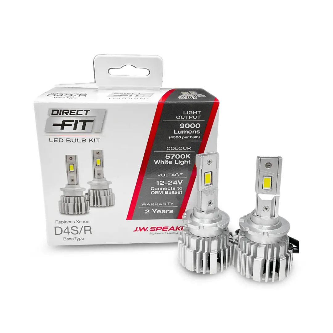 J.W. Speaker Led Headlight Kit | 5700K D4s D4r 12/24V Replacement | 999000D4 1