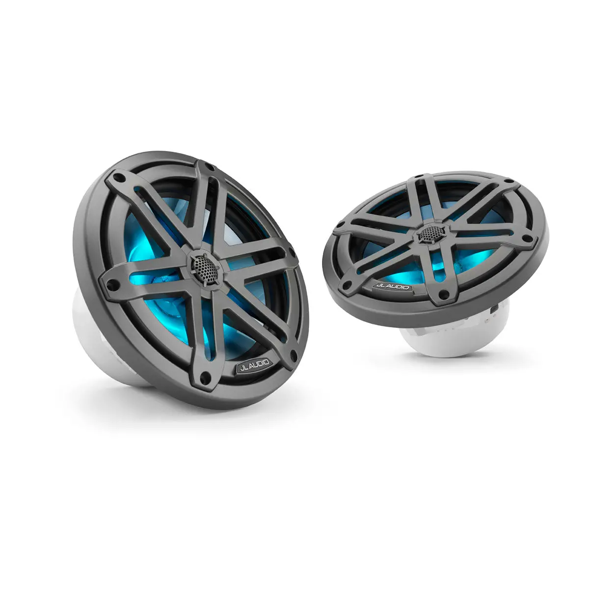 Jl Audio Jla-010-03067-00 M3 7.7" Marine Speakers - Grey Sport Grille With Led 1