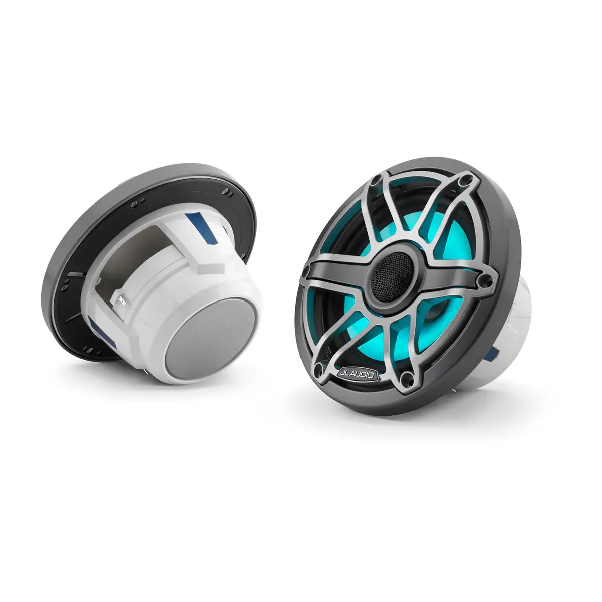 Jl Audio Jla-010-03092-00 M6 6.5" Marine Speakers - Titanium Sport Grille With Led 1