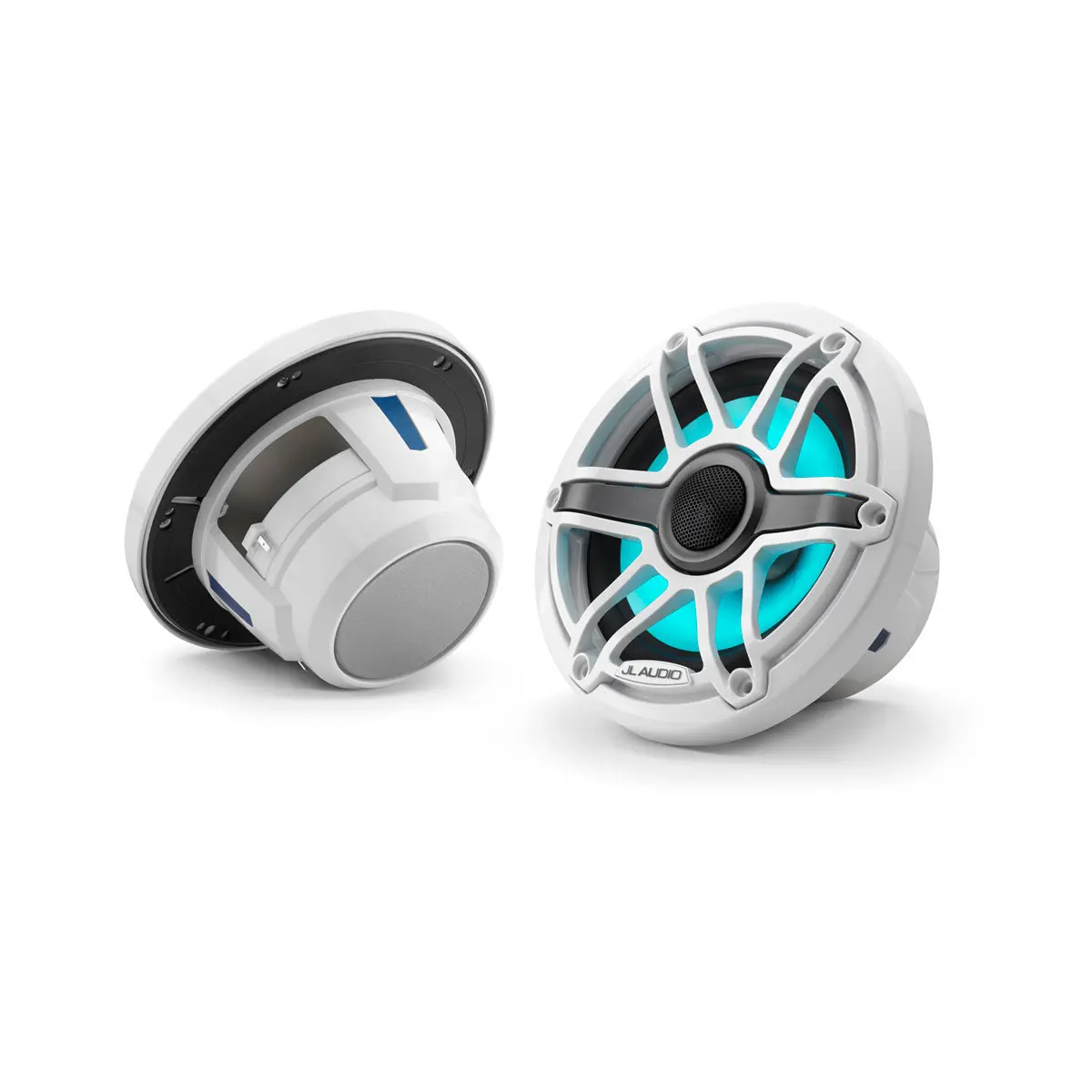 Jl Audio Jla-010-03093-00 M6 6.5" Marine Speakers - White Sport Grille With Led 1