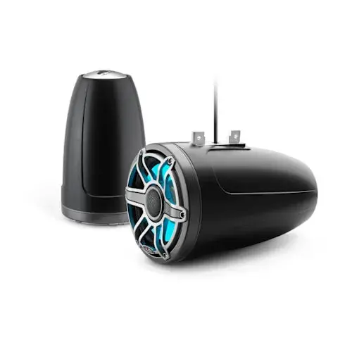 Jl Audio 010-03281-00 M6 8.8" Enclosed Tower Speakers - Titanium Sport Grille With Led 1