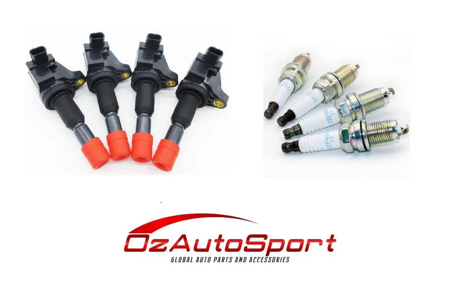 4 X Ngk Iridium Spark Plugs + 4 X Ignition Coils For Honda Jazz Gd Vti 1.5L 1