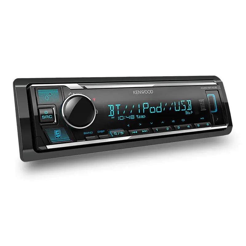 Kenwood Kmm-Bt408 Single Din Android And Iphone Receiver 1