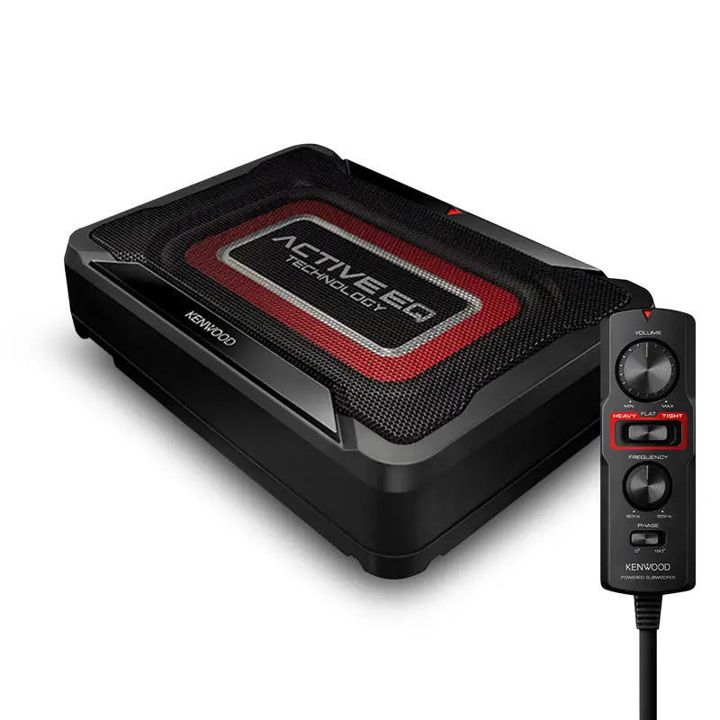 Kenwood Ksc-Psw7eq 160W Compact Powered Subwoofer With Wired Remote Controller 1