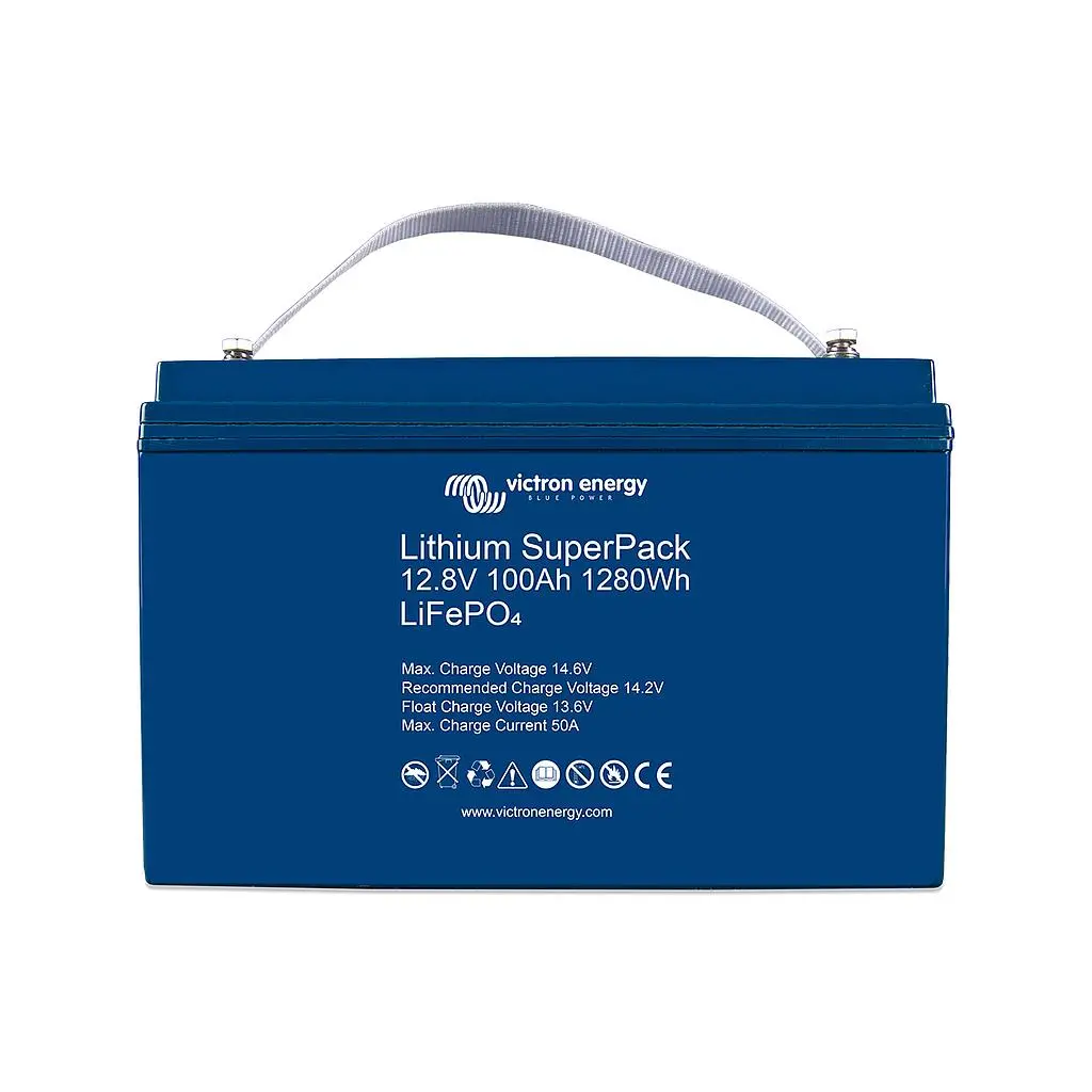 Victron Energy Bat512110710 Lithium Superpack 12,8V/100Ah (M8) High Current 1