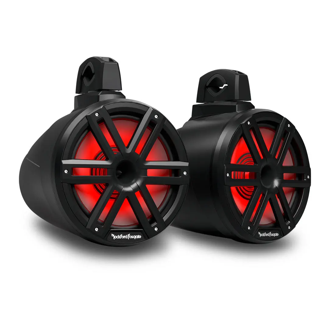 Rockford Fosgate M2wl-10Hb M2 10 Inch Color Optix 2-Way Horn Loaded Wake Tower Speakers - Black (Pair) 1