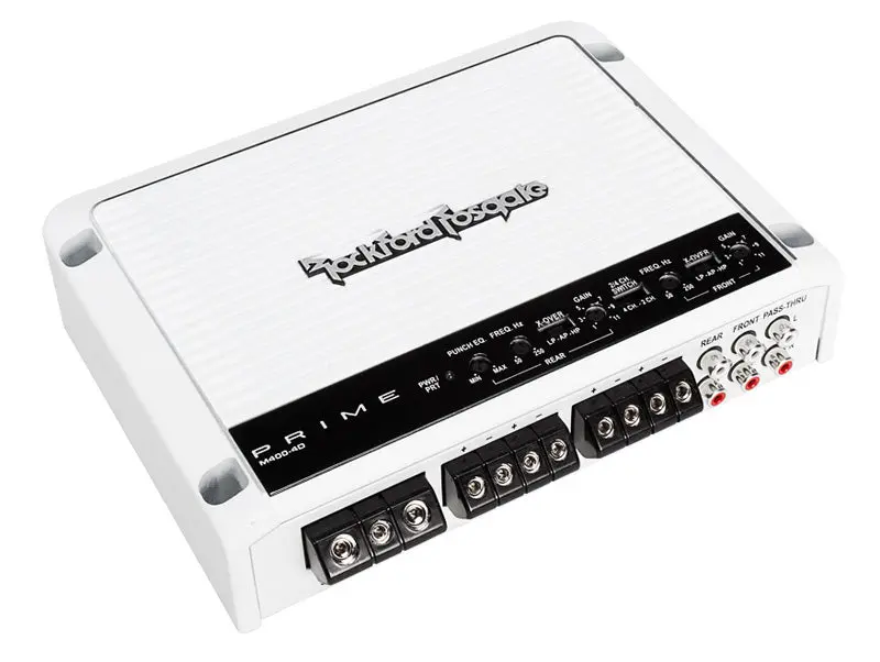 Rockford Fosgate M400-4D Prime Marine 400 Watt Full-Range Class-D 4-Channel Amplifier 1