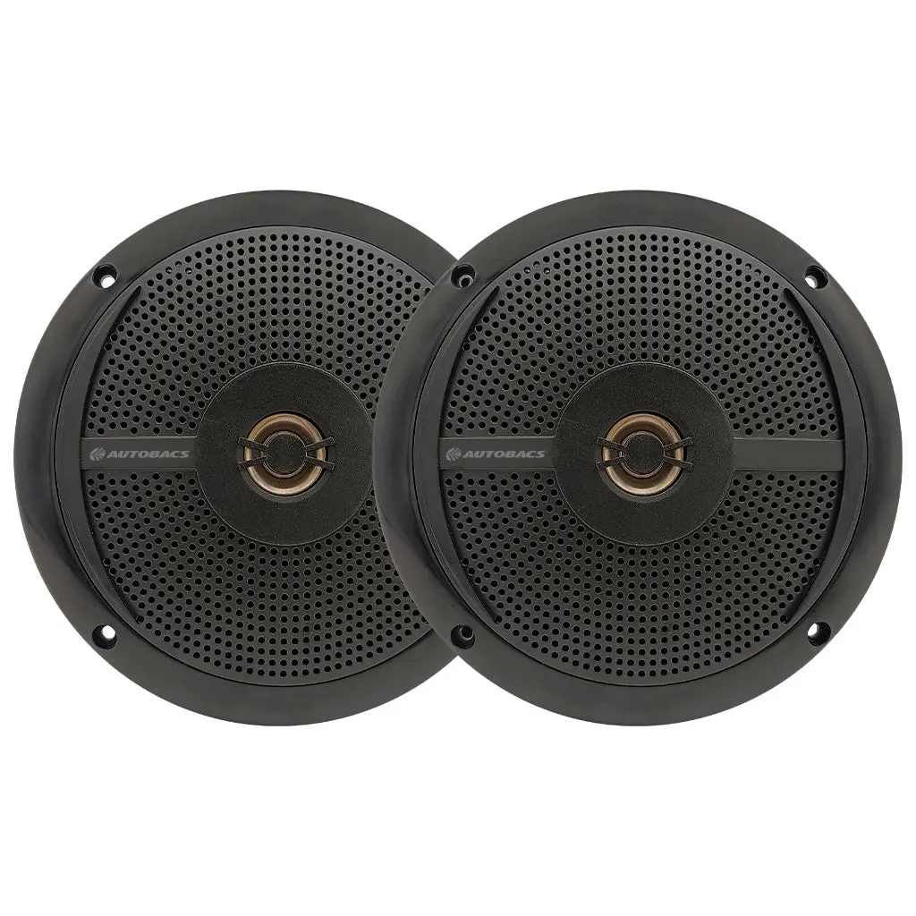 Autobacs M620b - 6.5 Inch 2-Way Slim Fit Marine Speakers - Black 1