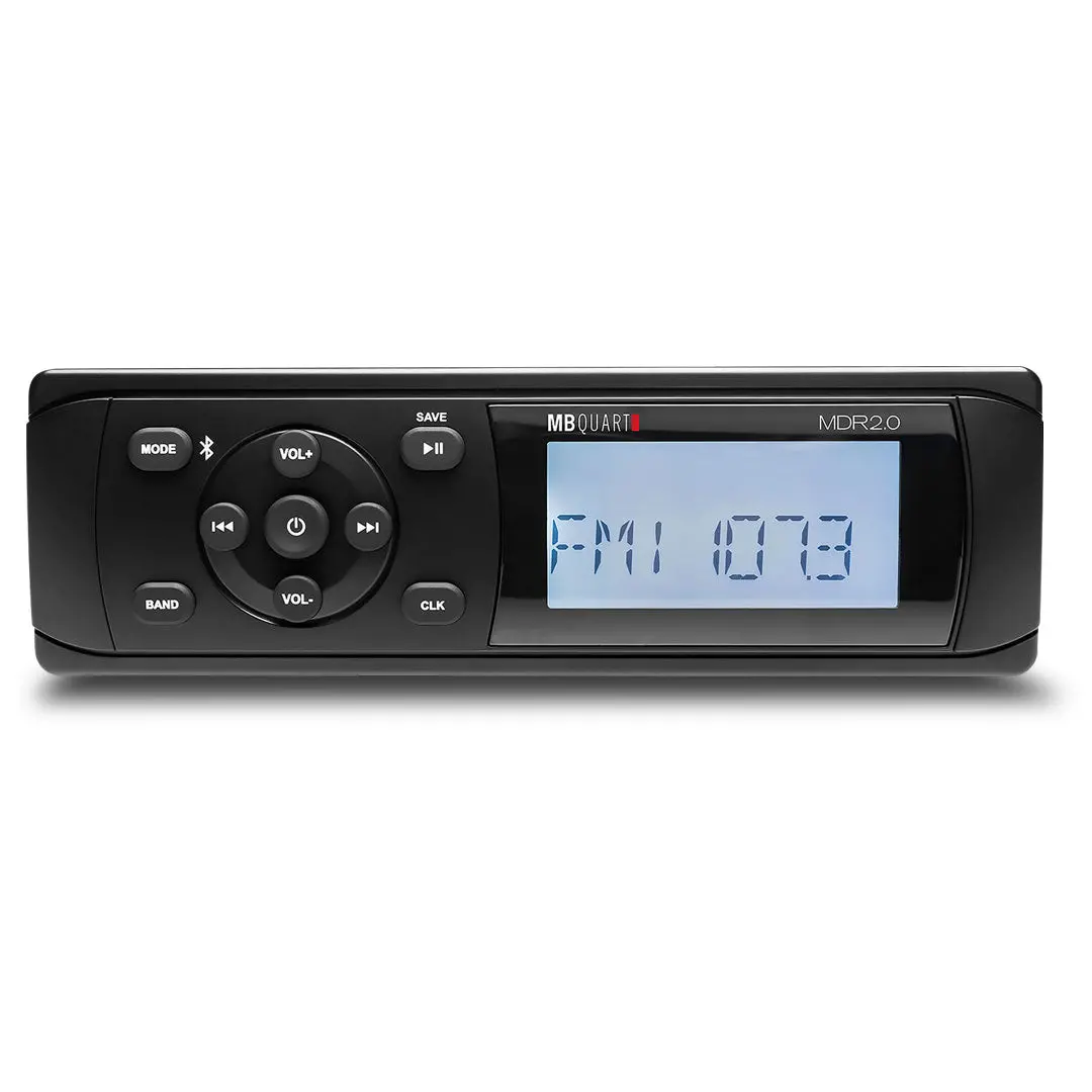 Mb Quart Mbq-Mdr2.0 | Din Unit | Mechless Marine Radio/Source (Black) 1