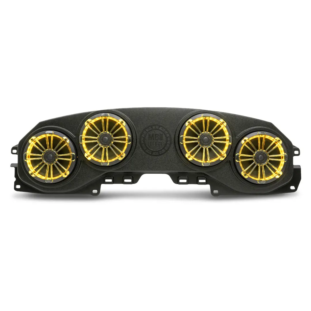 Mb Quart Mbqj-48Crgb | Rear Overhead Soundbar | With 8 Inch Coaxial Speakers, Enclosure, And Rgb Led Lighting 1