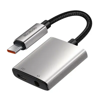 Mcdodo Mca-5050 Usb-C To Usb-C + 3.5Mm Aux Audio Adaptor | Charge & Listen Simultaneously 1