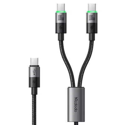 Mcdodo Mca-6740 100W 5A Usb-C To Dual Usb-C Charging Lead - 1.5M | High-Speed Fast Charging Cable 1