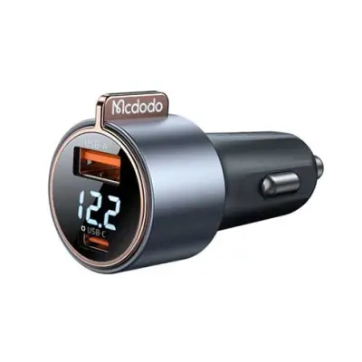 Mcdodo Mcc-3690 75W Pd Usb-C + Qc4.0 Usb Car Charger With Voltmeter 1