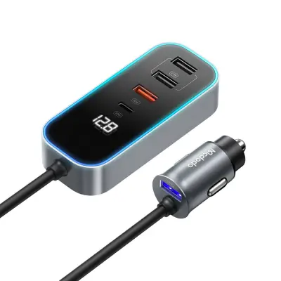 Mcdodo Mcc-1900 Usb Car Charger With 4X Usb + 1X Type-C Ports – 1.5M 1