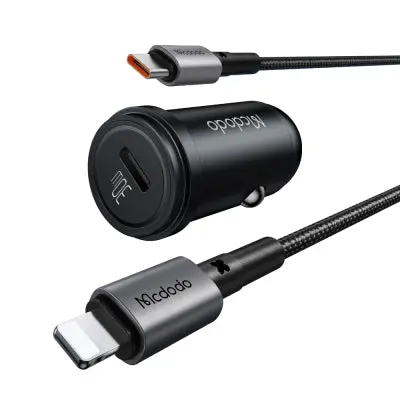 Mcdodo Mcc-7492 30W Pd Usb-C Car Charger With 1.2M Usb-C To Lightning Cable 2
