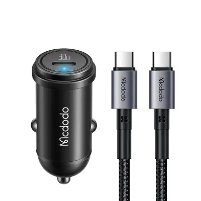 Mcdodo Mcc-7493 30W Pd Usb-C Car Charger With 1.2M Usb-C To Usb-C Cable 1