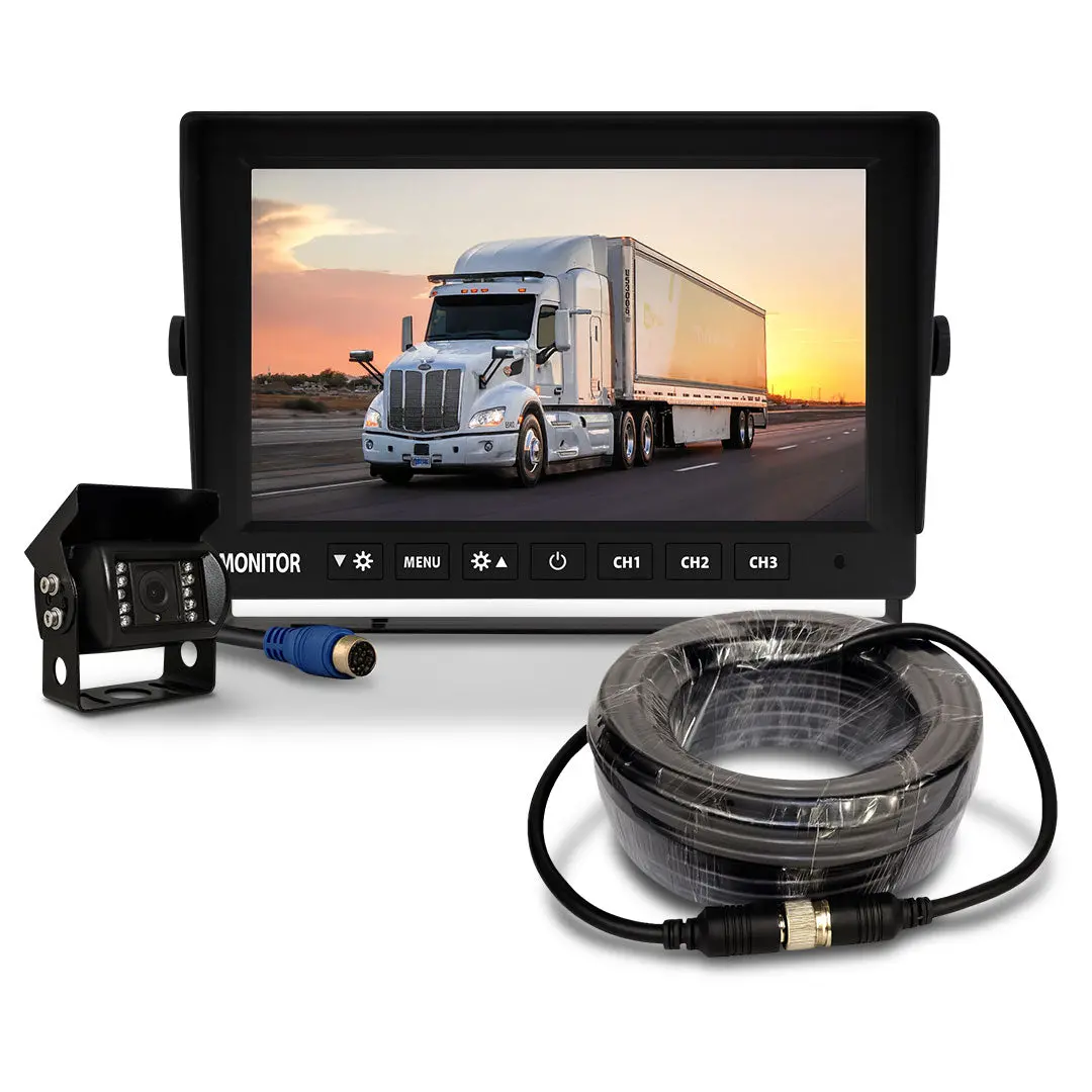 Mongoose Mck713a 7" Ahd Monitor And Camera Kit Complete System 1