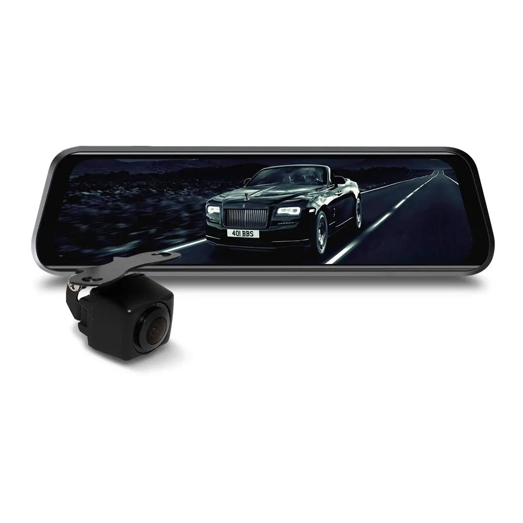 Mongoose Mcm93p 9.6" Full Hd Replacement Mirror Monitor And Mini Camera Kit - Complete Vision System 1