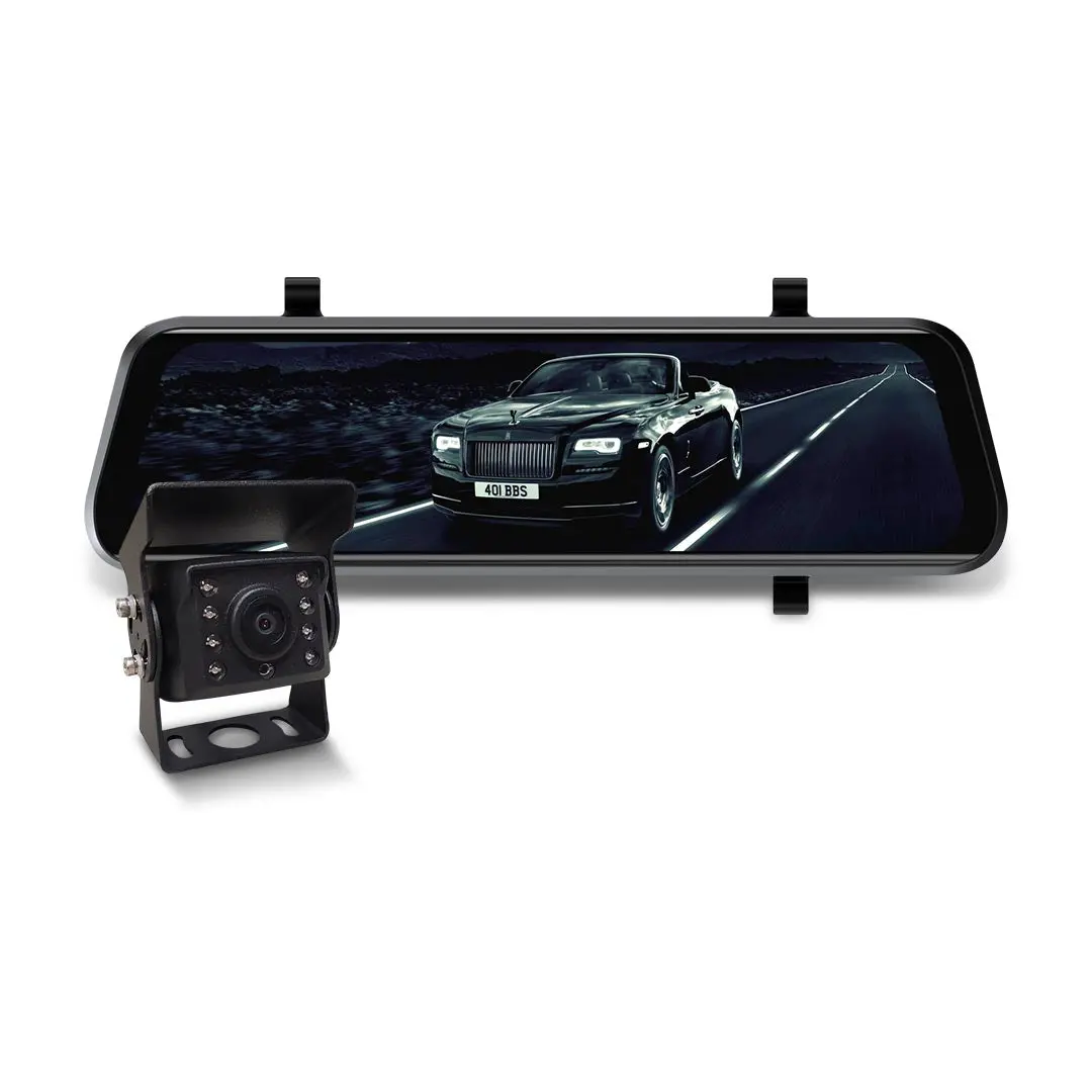 Mongoose Mcm96c 9.6" Full Hd Clip-On Mirror Monitor And Heavy Duty Camera Kit - Complete Vision System 1