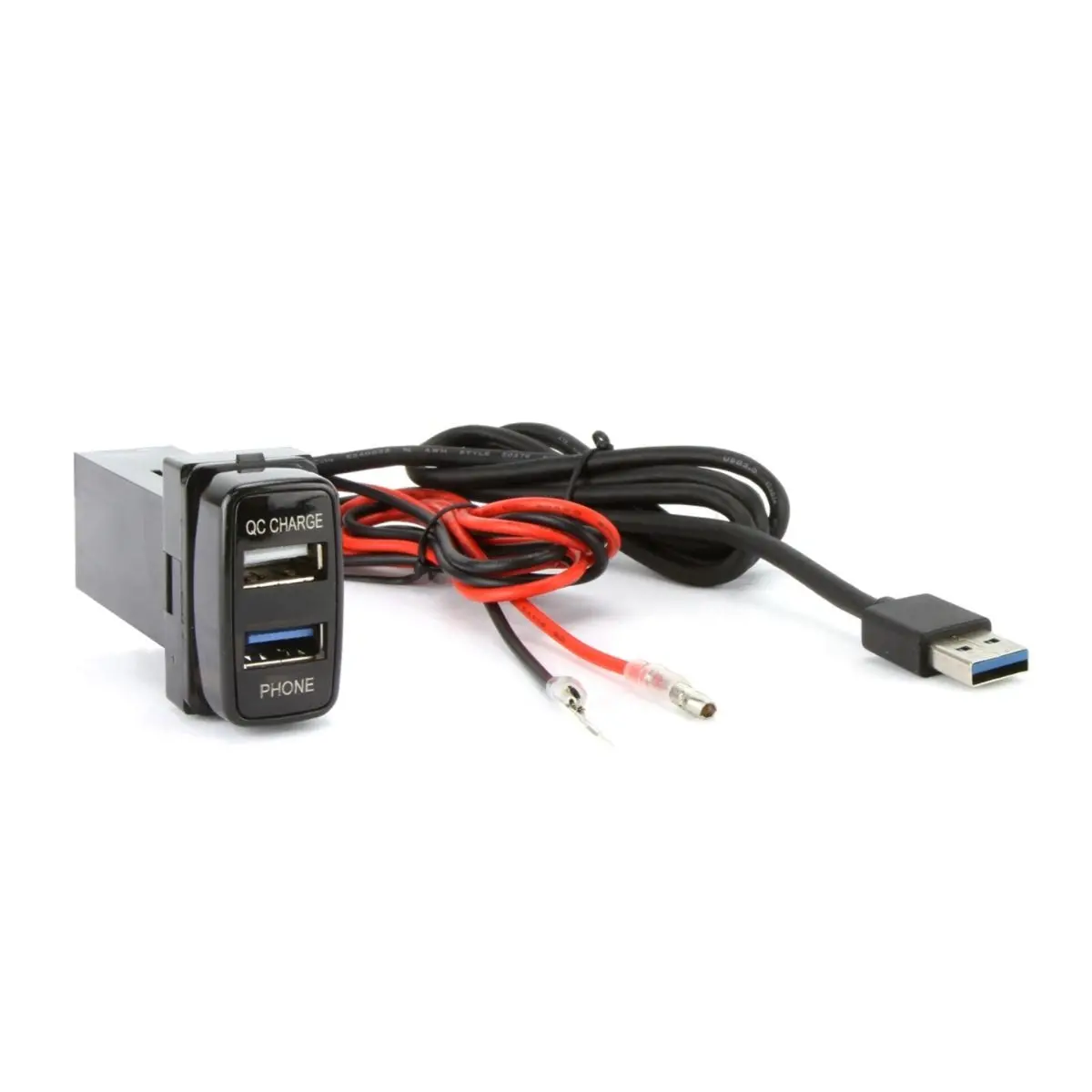 Dna Mitusb01qc | Usb3.0 + Qc3.0 Usb 12Vdc Fast Charger To Suit Large Switch Sockets In Mitsubishi 1
